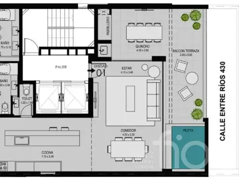 Departamento en Venta en Centro, USD 465.000