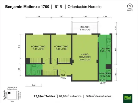Benjamin Matienzo 1700, Piso 6
