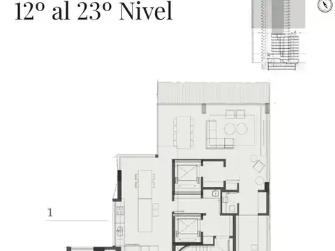 Venta piso 4 ambientes con balcón y terraza en Belgrano