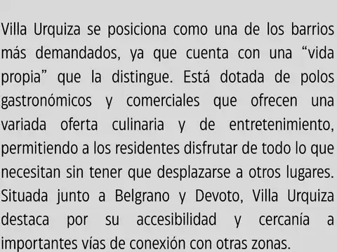 Terreno en Venta en Villa Urquiza, USD 240.000