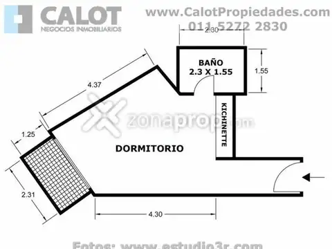 Departamento en Alquiler Temporal de Monoambiente