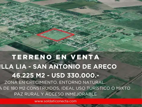 Venta en San Antonio de Areco- Villa Lía: 4Has. con casa, infraestructura y proyecto