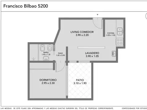 Departamento en Venta de 2 ambientes