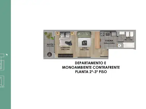 Departamento en Venta en Centro, USD 62.182