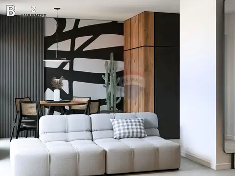 Departamento 2 ambientes con 1 baño