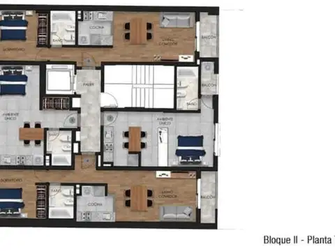 Departamento Monoambiente con 1 baño