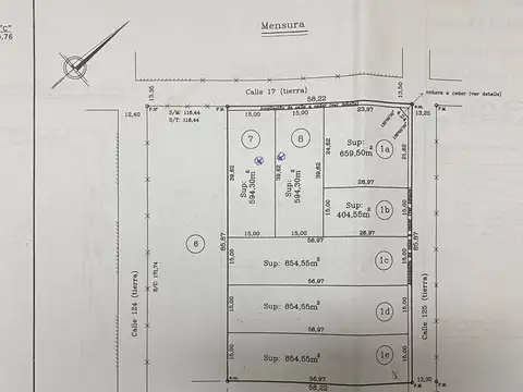 125 e/ 17 y 18 - LOTE EN BERISSO 100