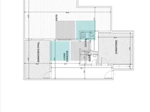 Venta de depto. Estilo PH La Boca 3 amb. Patio 70m2