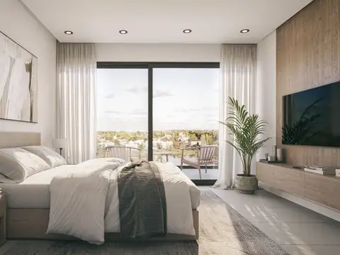 Departamento 2 ambientes con 2 baños