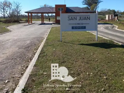 Lote a la venta en barrio cerrado San Juan Chico