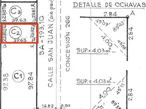 Terreno en Venta 23  mts Frente
