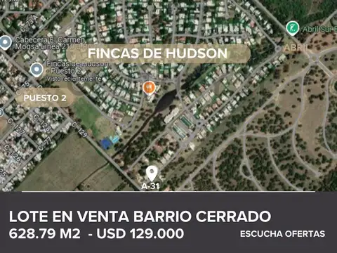 Venta de Lote en Fincas de Hudson, Berazategui