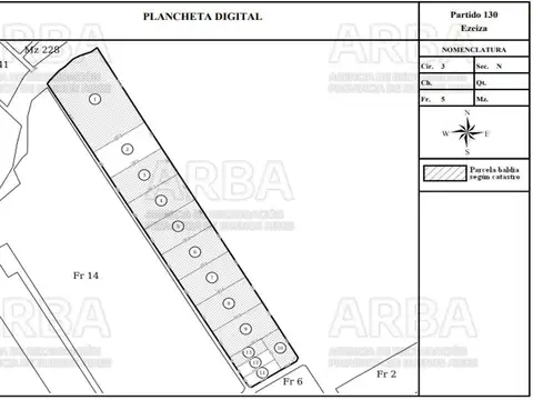 Terreno en Venta 100  mts Frente