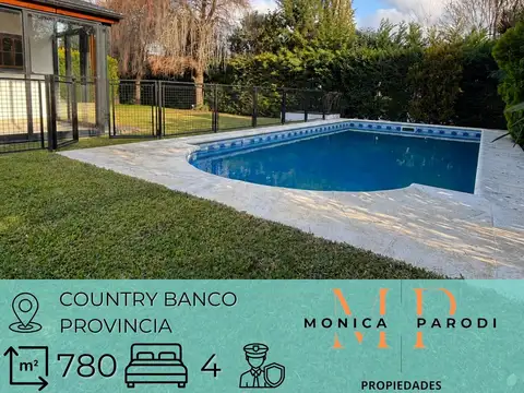CASA EN VENTA EN COUNTRY BANCO PROVINCIA – FRANCISCO ÁLVAREZ