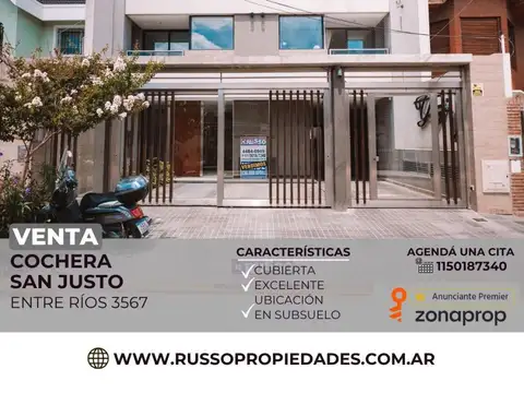 Venta Cochera Cubierta - San Justo