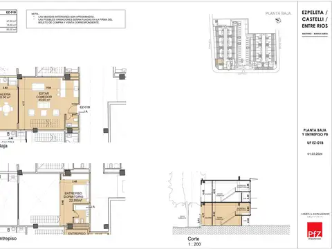 Departamento 2 ambientes con 1 baño