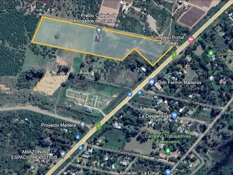 GRAN TERRENO SOBRE RUTA 1 CON CERCO, INSTALACIONES Y CASA CU