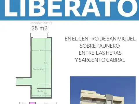 Departamento en Venta de 2 ambientes