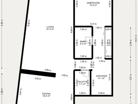 Departamento en Venta con 2 cocheras