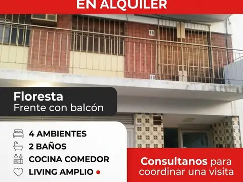 Departamento en alquiler en Floresta