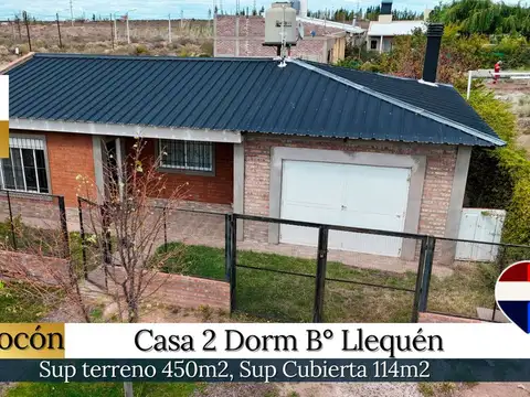 Venta casa 2 dorm b° llequén | v. chocon