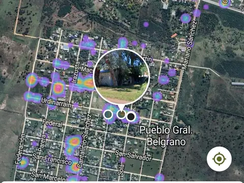 750 m² en PUEBLO GENERAL BELGRANO Con construcción existente