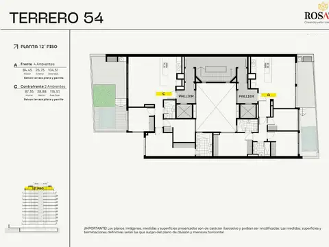 Departamento en Venta de 4 ambientes