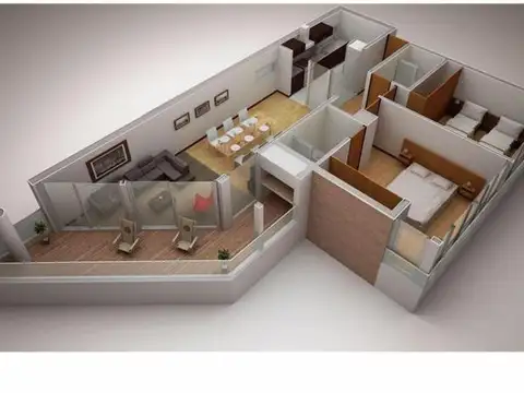 Departamento en Venta con 1 cocheras