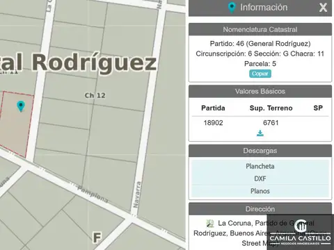 Terreno en Venta 100  mts Frente