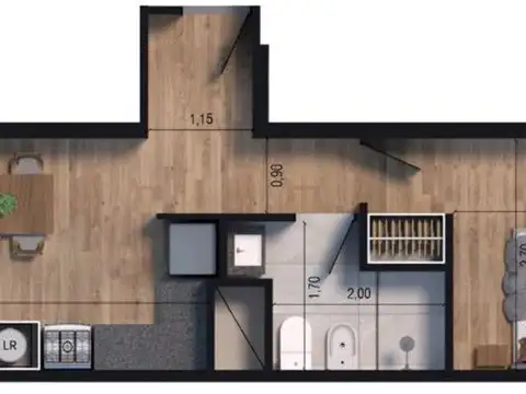 Departamento en Venta de 2 ambientes