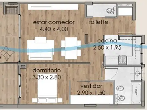 Venta Depto monoamb a estrenar
