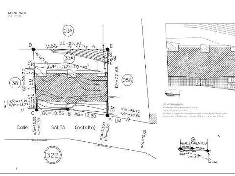 Salta  al 300 Terreno para desarrollo con visado aprobado para 24 deptos