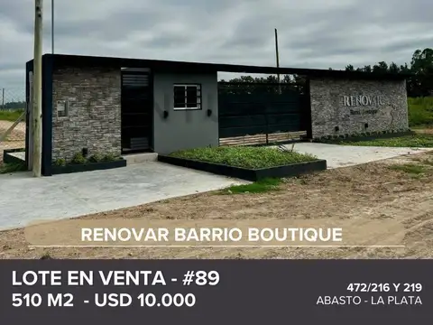 Terreno en Venta en Abasto, USD 10.000