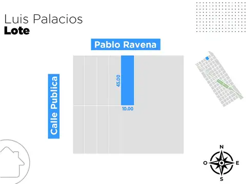 Terreno en Venta en Luis Palacios, USD 16.000