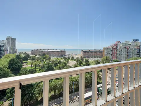 Departamento 2 Ambientes Reciclado Amoblado Vista al Mar Panoramica Plaza Colon