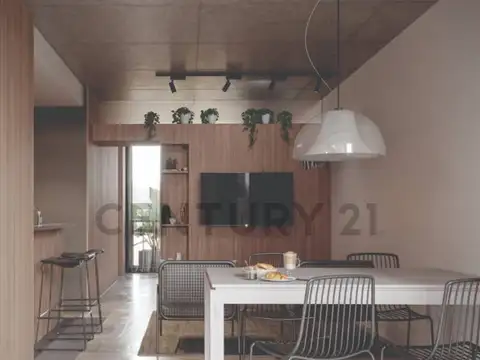 Departamento 2 ambientes con 1 baño