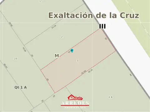 Terreno en Venta de 1055,0 m2