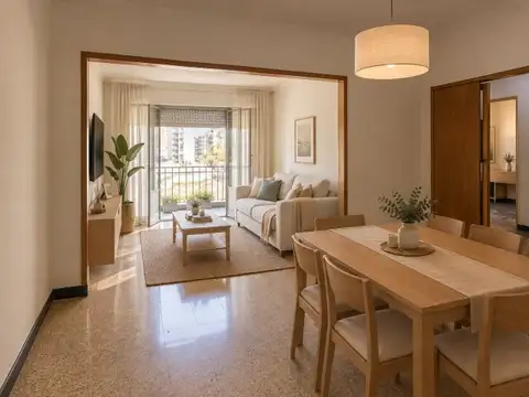 Departamento 4 ambientes con balcón en el centro de moron