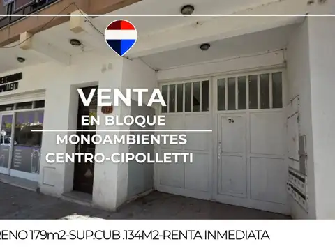VENTA 3 MONOAMBIENTES CON RENTA -CIPOLLETTI