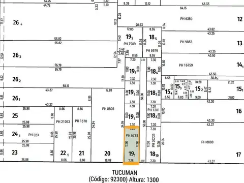 Tucumán 1300 - Lote Apto Desarrollo - PB + 8 Pisos