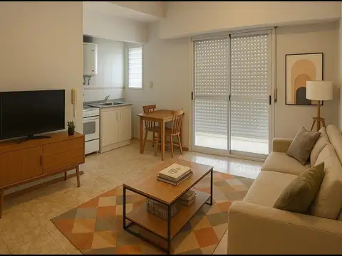 VENTA MONOAMBIENTE CON BALCON MUY LUMINOSO