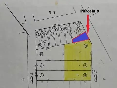 Terreno en Venta 27  mts Fondo