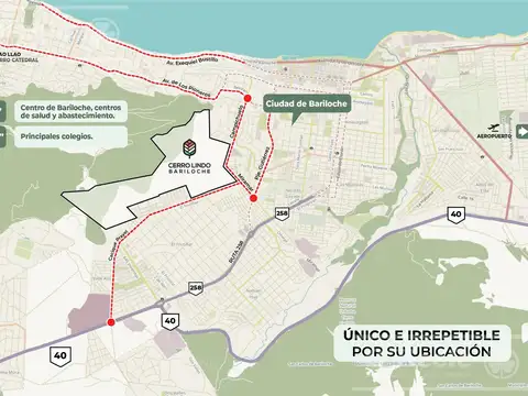 Terreno en Venta en San Carlos De Bariloche, USD 86.400