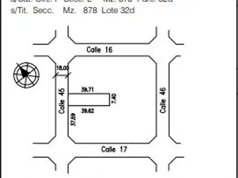 Terreno a la venta en La Plata