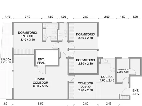 Departamento en Venta de 4 ambientes