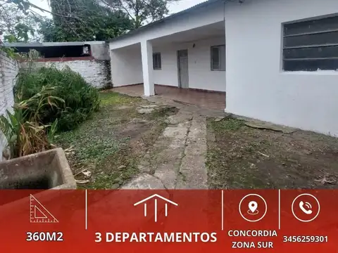 Propiedad con 3 departamentos