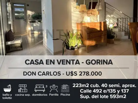 Casa en vanta en Gorina 3 dormitorios