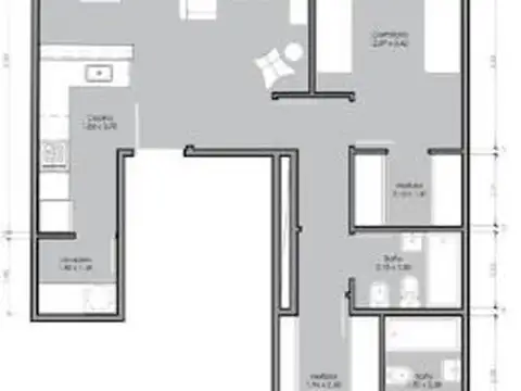 Departamento en Venta de 2 dormitorios