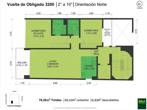Departamento en Venta de 2 dormitorios