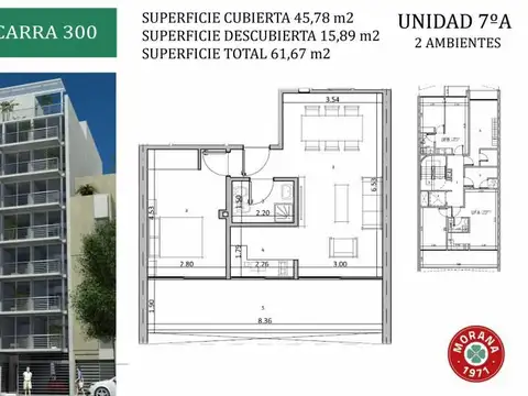2 ambientes en venta - Floresta